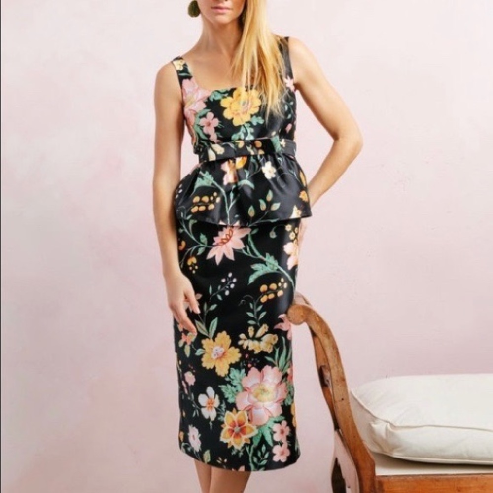Tuckernuck Floral Jacquard Mia Midi Dress
